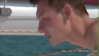 Two Disconsolate Twinks Fuck On A Sail Sailboat